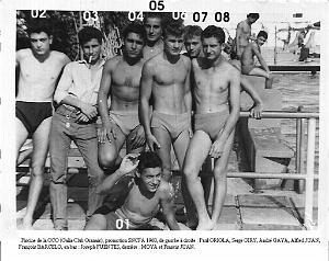 ECOLE DES APPRENTIS SNCFA D ORAN 1960 A LA PISCINE